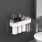 Wall Mounted Toothpaste Squeezer, Phone Holder, Cleanser Storage Rack