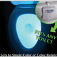 Multi-Color LED Motion Sensor Toilet Bowl Bathroom Light