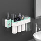 Wall Mounted Toothpaste Squeezer, Phone Holder, Cleanser Storage Rack