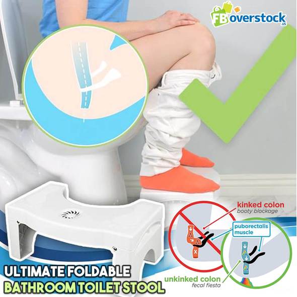 Foldable Bathroom Toilet Stool