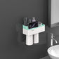 Wall Mounted Toothpaste Squeezer, Phone Holder, Cleanser Storage Rack