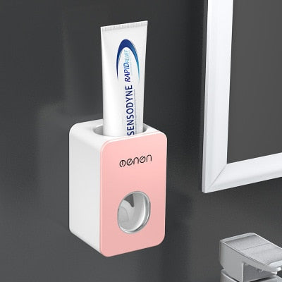 Wall Mounted Toothpaste Squeezer, Phone Holder, Cleanser Storage Rack