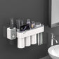 Wall Mounted Toothpaste Squeezer, Phone Holder, Cleanser Storage Rack