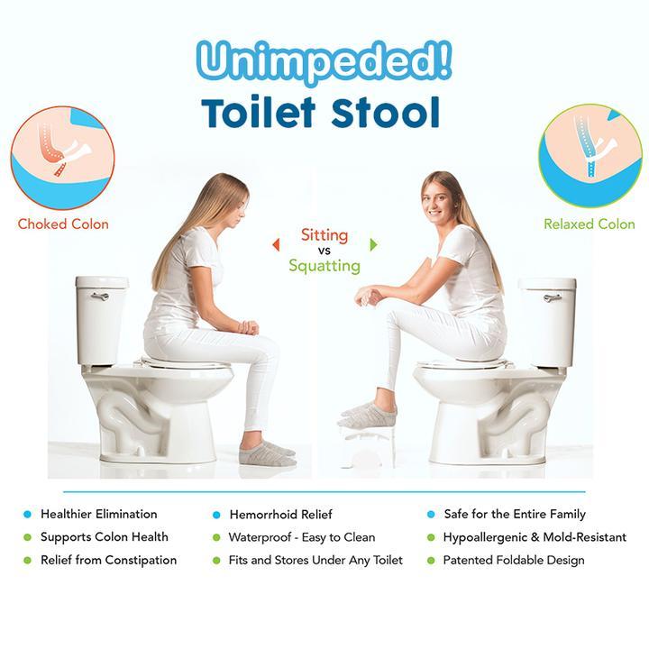 Foldable Bathroom Toilet Stool